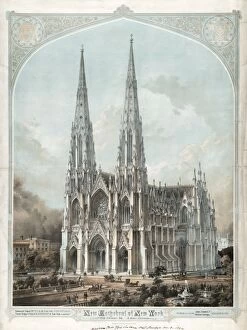 50th Gallery: New Cathedral of New York, Fifth Avenue, 50th & 51st Streets