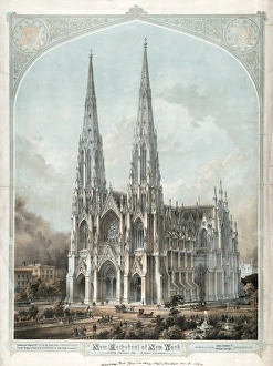 51st Collection: New Cathedral of New York, Fifth Avenue, 50th & 51st Streets