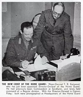 Images Dated 22nd February 2021: The New Chief of the Home Guard. Major General T R Eastwood who has just been appointed
