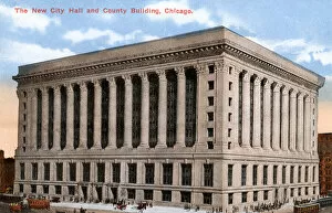 Imposing Gallery: New City Hall and County Building, Chicago, Illinois, USA