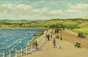 Lancs Prints: New Coast Road, Bare, Morecambe, Lancashire