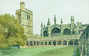 Crenellated Prints: New College, Oxford, Oxfordshire