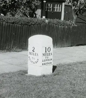 Bexley Prints: New Cross turnpike milestone