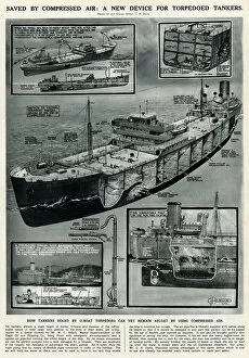 Afloat Gallery: New device for torpedoed tankers by G. H. Davis