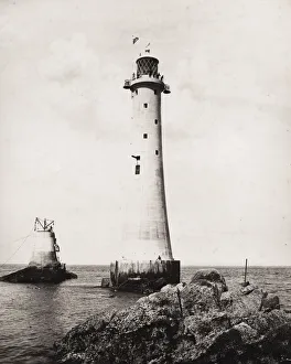 The new Eddystone Lighthouse after completion, c. 1890