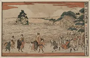 New edition of a view of Enoshima in Sagami Province