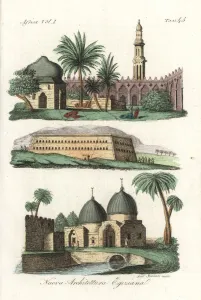 Caliphs Prints: New Egyptian architecture: mosque, convent and tombs