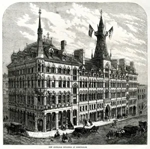 Images Dated 27th July 2018: New Exchange Buildings at Birmingham 1865