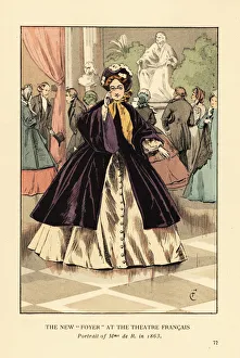 Images Dated 16th July 2019: The new foyer at the Theatre Francais, 1863