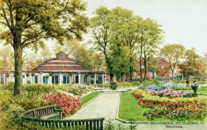 Brighton Prints: New Gardens, Preston Park, Brighton, Sussex