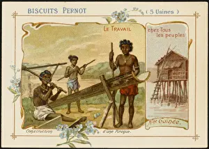 Pernot Prints: New Guinea - Pirogue