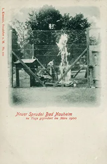 Nauheim Prints: A new hot spring at Bad Nauheim, Germany