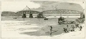The new Jubilee Bridge, Hooghly, India