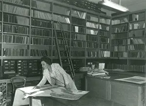 New Library Map Room, Geological Society, 1972