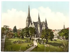 Hesse Nassau Prints: The New Luther Church, Cassel (i. e. Kassel), Hesse-Nassau
