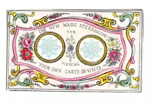 Stereoscope Prints: New magic stereoscope for viewing carte de visite