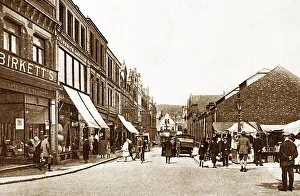 Ulverston Prints: New Market Street, Ulverston, early 1900s