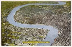 Posted Prints: New Orleans - Aerial