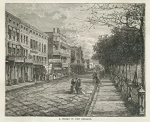 Lined Prints: New Orleans / Street Scene