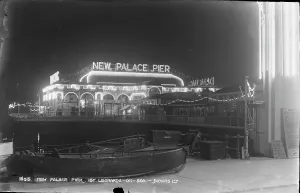 Leonards On Sea Prints: New Palace Pier at Night