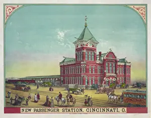 Cincinnati Prints: New passenger station, Cincinnati, O