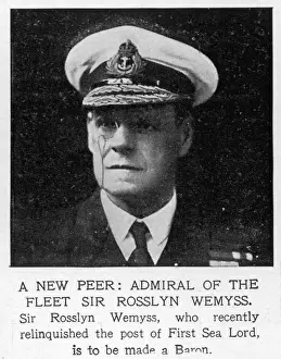 Wemyss Prints: A new peer: Admiral of the Fleet Sir Rossyln Wemyss