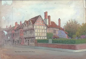 Quatremain Prints: New Place / Nash's House, Stratford-upon-Avon