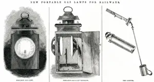 Headlight Prints: New portable gas lamps for railways 1845