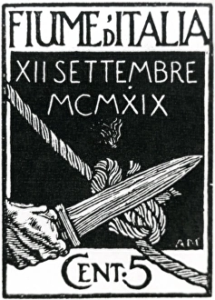 Images Dated 16th November 2011: New postage stamp design, Fiume, Italy