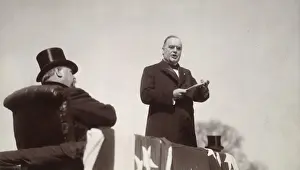The new President delivering his inaugural address March 4
