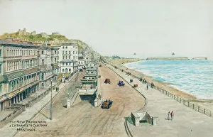 New Promenade, entrance to car park, Hastings, East Sussex