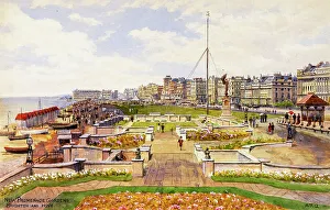Hove Prints: New Promenade Gardens, Brighton and Hove, Sussex