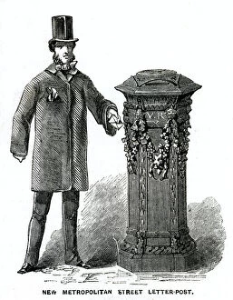 Victorians Collection: New public pillar post box 1857