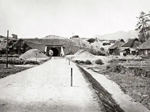 New railway bridge, Kobe, Japan, c. 1880