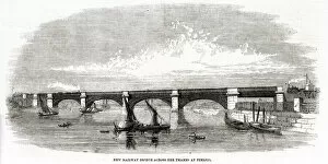 Rivers Gallery: New Railway Bridge, Pimlico, London 1860