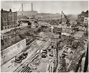 Measures Prints: The new road under East India Dock Road