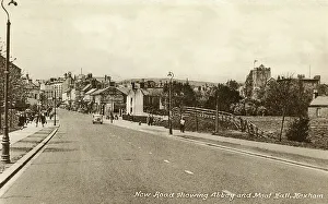 New Road showing Abbey and Moot Hall, Hexham