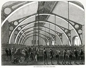 Inland Prints: New sorting-room at General Post Office 1846