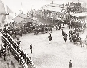 New South Wales Governor arrival, Sydney harbour, 1893