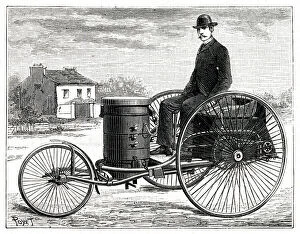 New steam carriage by Montais and L'Heritier 1887