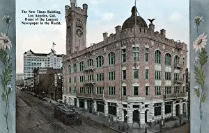 Crenellated Prints: New Times Building, Los Angeles, California, USA