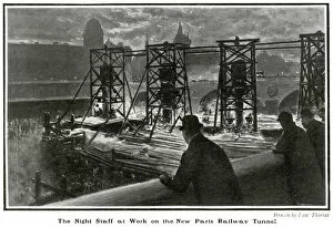 Images Dated 23rd July 2019: New tunnel under the Seine 1905