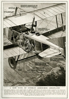 Images Dated 27th November 2016: New type of German armoured aeroplane 1918