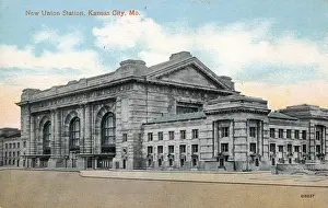Terminus Prints: New Union Station - Kansas City, Missouri, USA. Date: circa 1920s