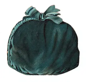 New Year card in the shape of a purse