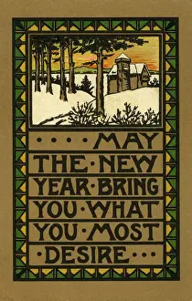 New Year greeting card