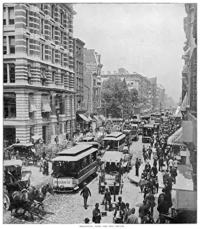 C1895 Prints: New York / Broadway C1895