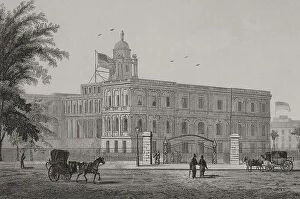 Rochelles Prints: New York. City hall - Arnout, 19th century