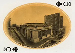 Commodore Prints: New York City - Playing card - Grand Central Depot