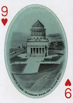 New York City - Playing card - Grants Tomb - 9 of Hearts